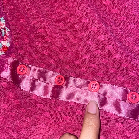 SOLD—PINK MILKMAID BETSEYJOHNSON TOP. .. Trade Preferred - Picture 5 of 8